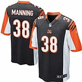 Nike Men & Women & Youth Bengals #38 Manning Black Team Color Game Jersey,baseball caps,new era cap wholesale,wholesale hats